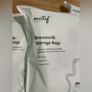 Lot Of 3 Motif Medical Breast Milk Storage Bags 8oz Single Use 90 count BPA-Free